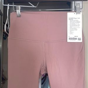 Lululemon align hr pant 25” women girl teen workout pants like new mauve